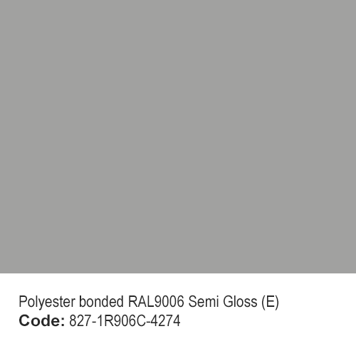 Polyester bonded RAL 9006 Semi Gloss (E)